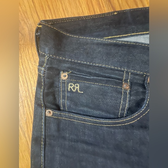 Rrl slim fit selvedge Jeans 33x32 - Picture 3 of 8